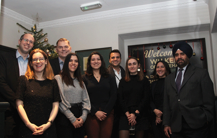 London’s press attachés at Christmas drinks