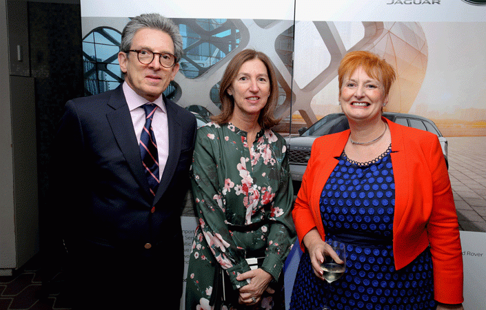 The Ambassador of Peru Juan Carlos Gamarra and his wife Désirée with Sue King