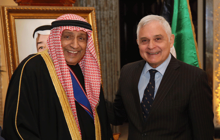 Ambassador Al Duwaisan and the Ambassador of Paraguay Genaro Vicente Pappalardo Ayala