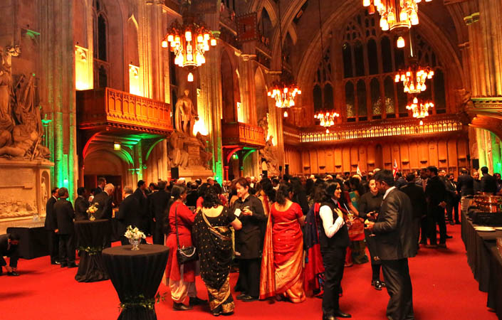 India Day took place beneath the Gothic arches of the Great Hall in Guildhall