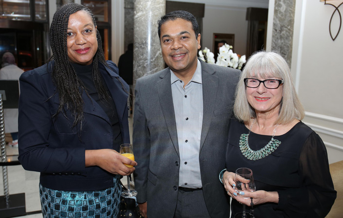 CCL Sponsors Yves Boothe (Rowland Brothers International), Jibu Jose (VFS Global) and Sue Ackerman (Rowland Brothers International)