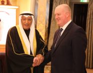 Ambassador Al Duwaisan and the Director of Protocol at the FCO, Neil Holland
