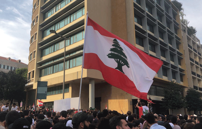 Street protests in Lebanon