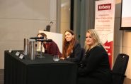 Rosa Schofield (IFLG) and Louise Daynes from Border Force take questions from the consuls